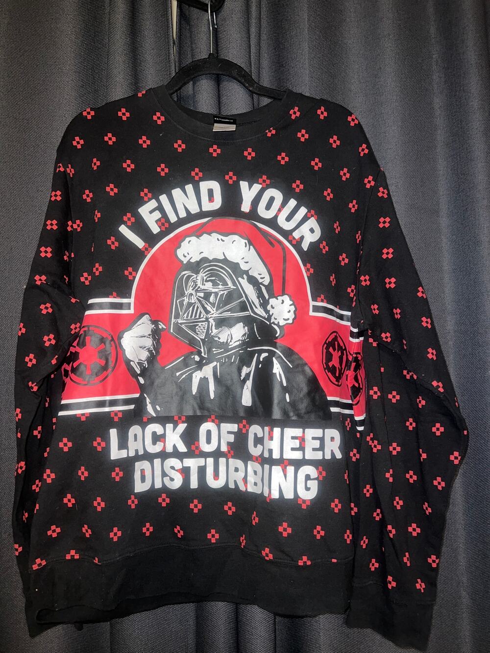 Ugly Christmas Sweater Xmas Sweatshirt Crewneck Size XXL Star Wars